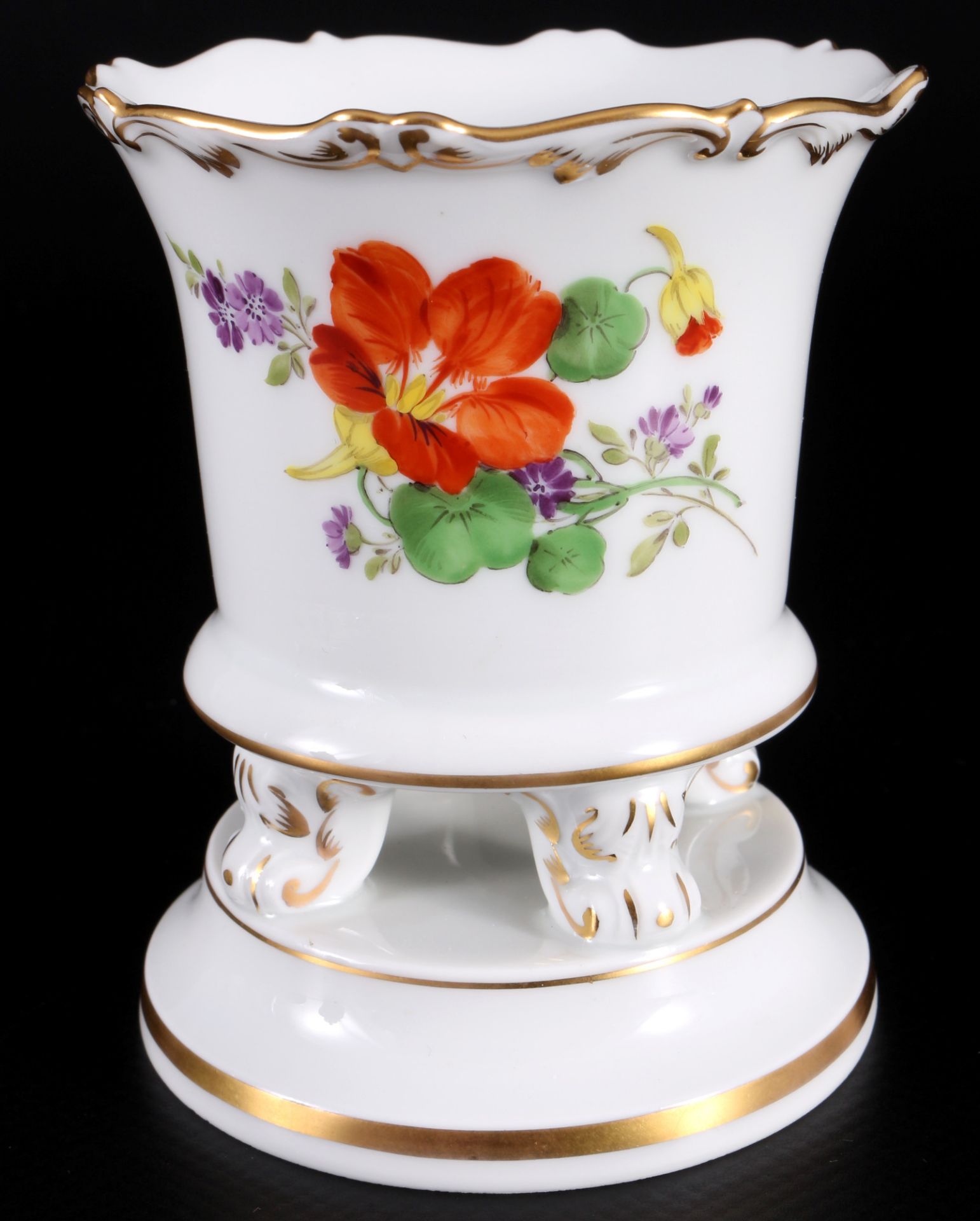 Meissen Flowers 7-piece decorative / splendor porcelain lot, 7-teiliges Zierporzellan Lot, - Image 2 of 6