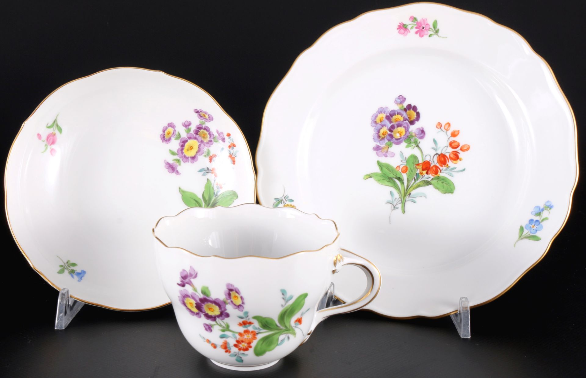 Meissen Blume Kaffeeservice für 6 Personen, coffee service for 6 pers., - Bild 2 aus 7