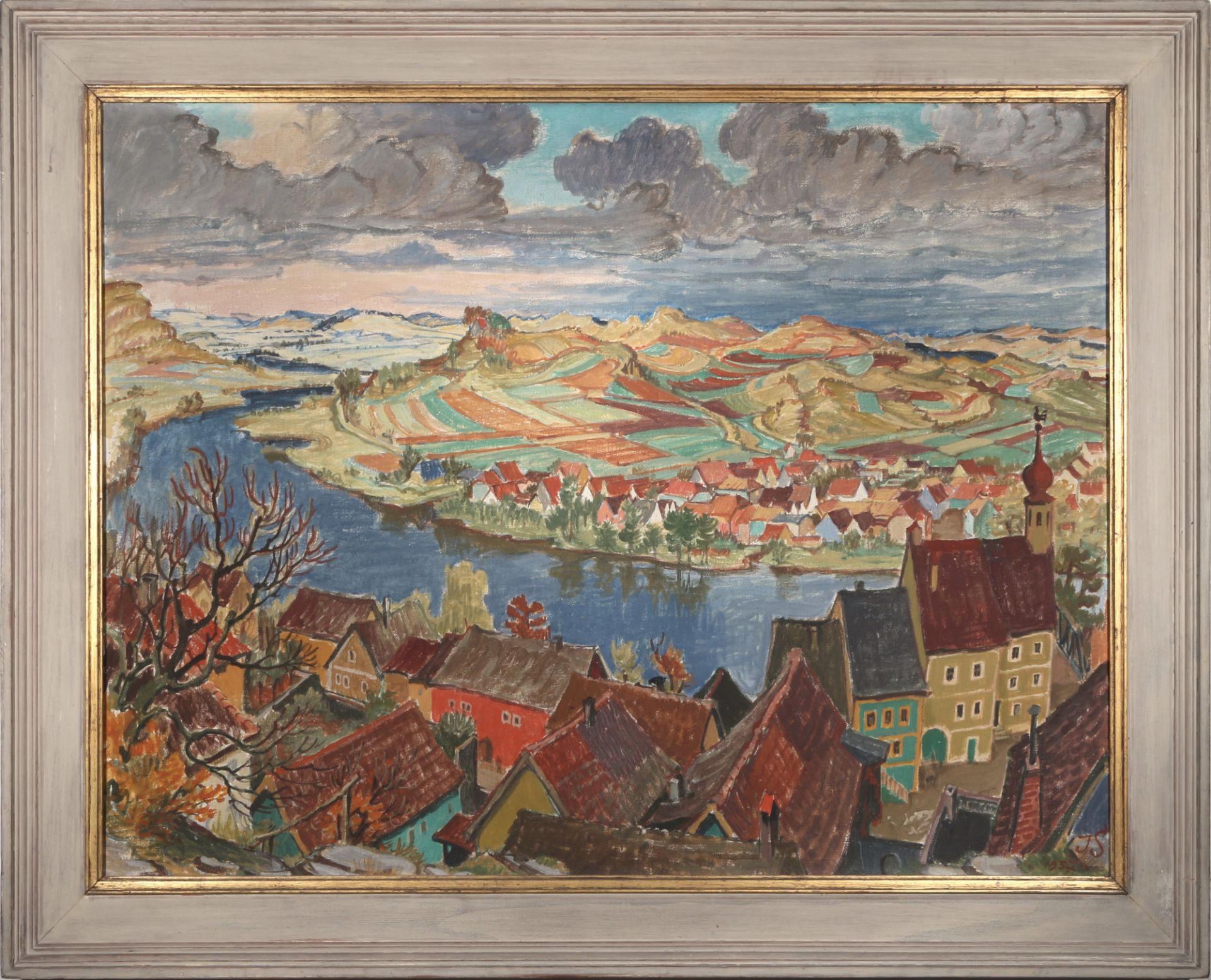 Johannes Sass (1897-1972) Stadt und Land der bayrischen Ostmark, city and land of the bavarian Ostma - Bild 2 aus 4