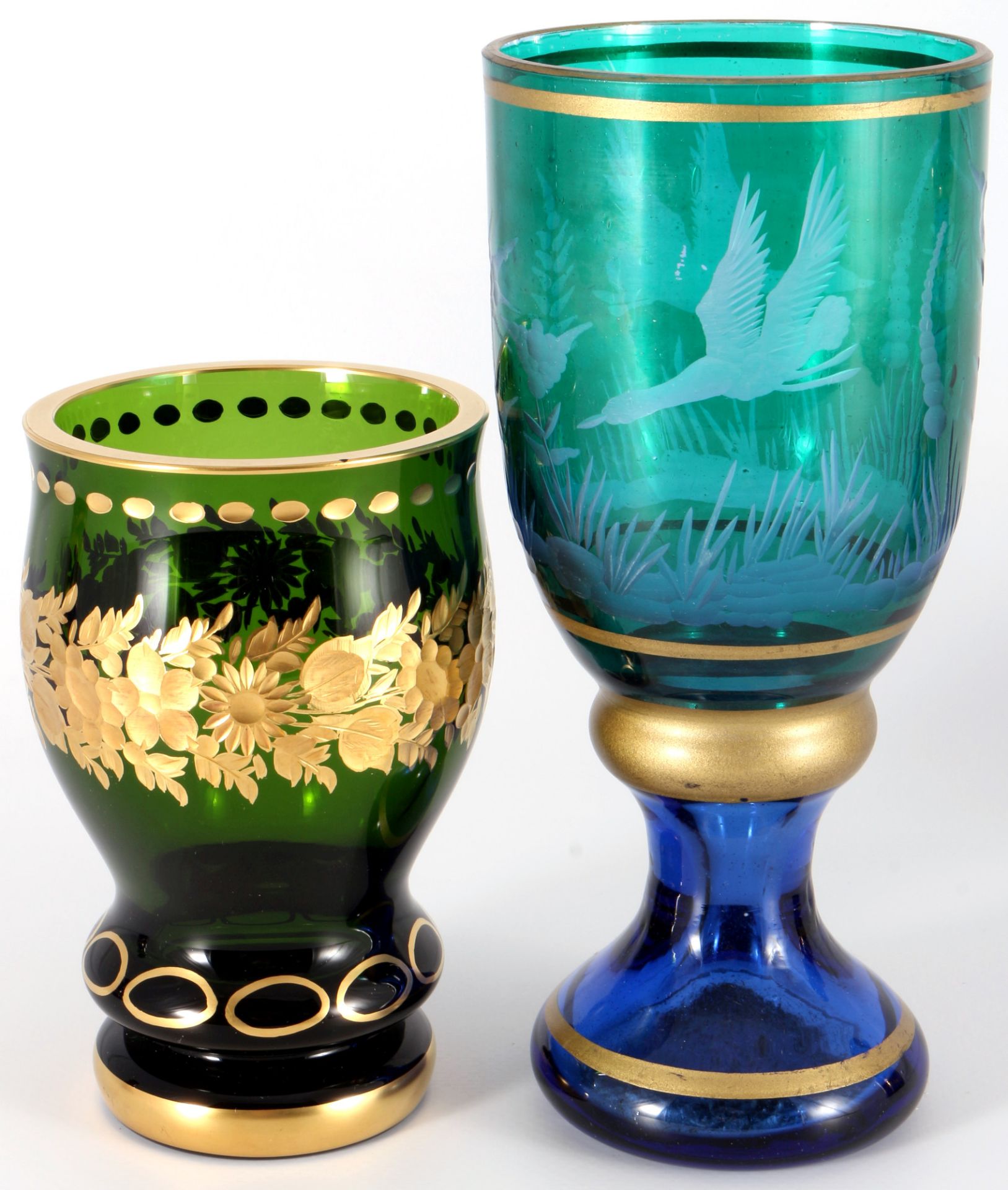 6 goblets / chalices, Gläser / Pokale, - Image 3 of 5