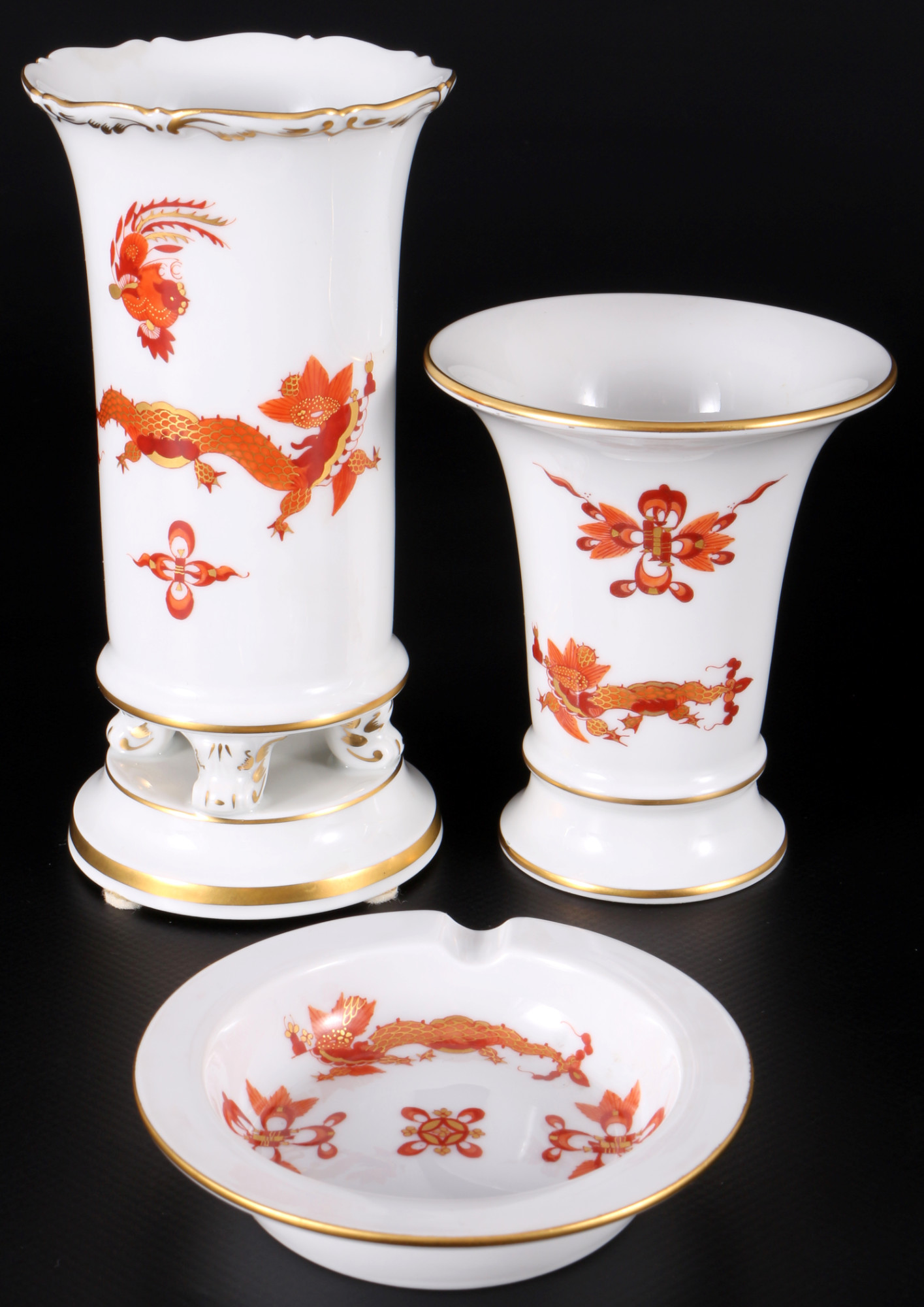 Meissen Red Court Dragon Rich coffee service for 6 persons 1st choice, Kaffeeservice für 6 Personen  - Image 5 of 6