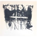 Gertrude Degenhardt (1940) Lithographie Chez Charly, large lithography,