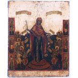 Russland Ikone Gottesmutter Freude aller Leidenden 18. Jahrhundert, russian icon Mother of God joy o