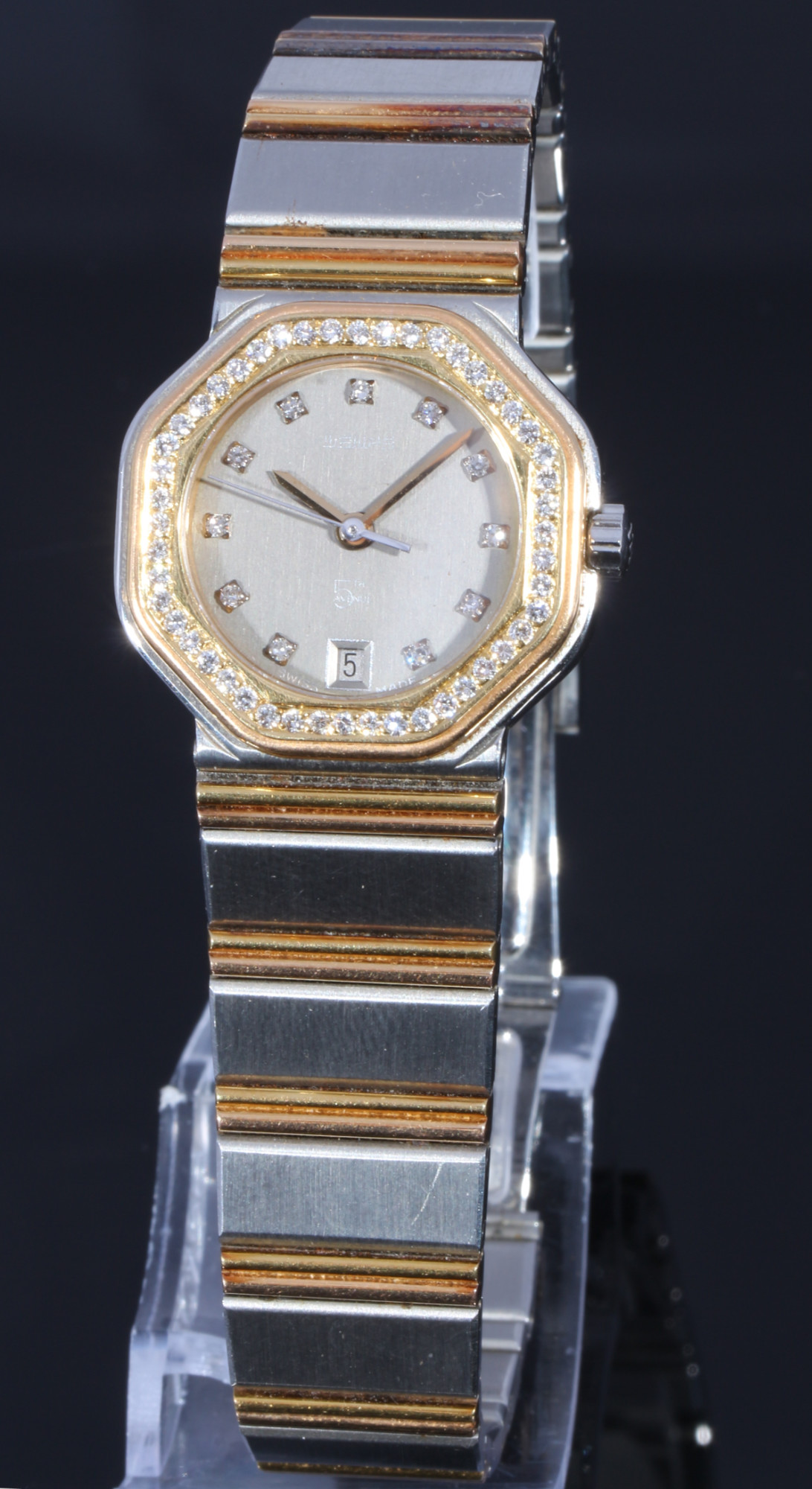 Wempe 5th Avenue ladies wrist watch with diamonds, Damen Armbanduhr mit Brillanten,