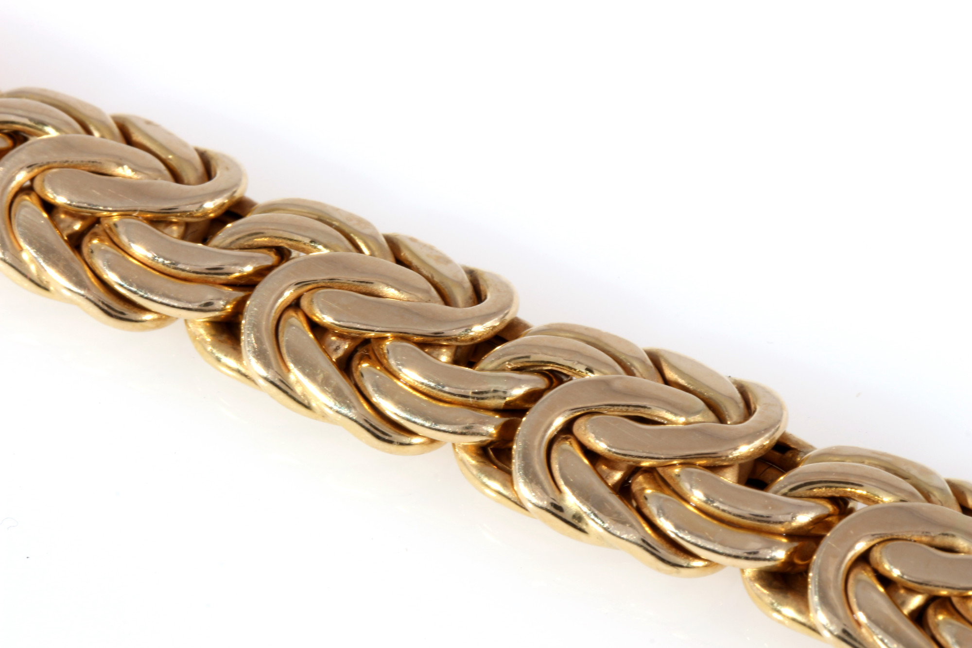 750 gold solid king bracelet, 18K Gold massives Königsarmband, - Image 4 of 5