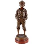 Vlaclav Szczeblewesky (1888-1965) Bronze pfeifender Junge, whistling boy,