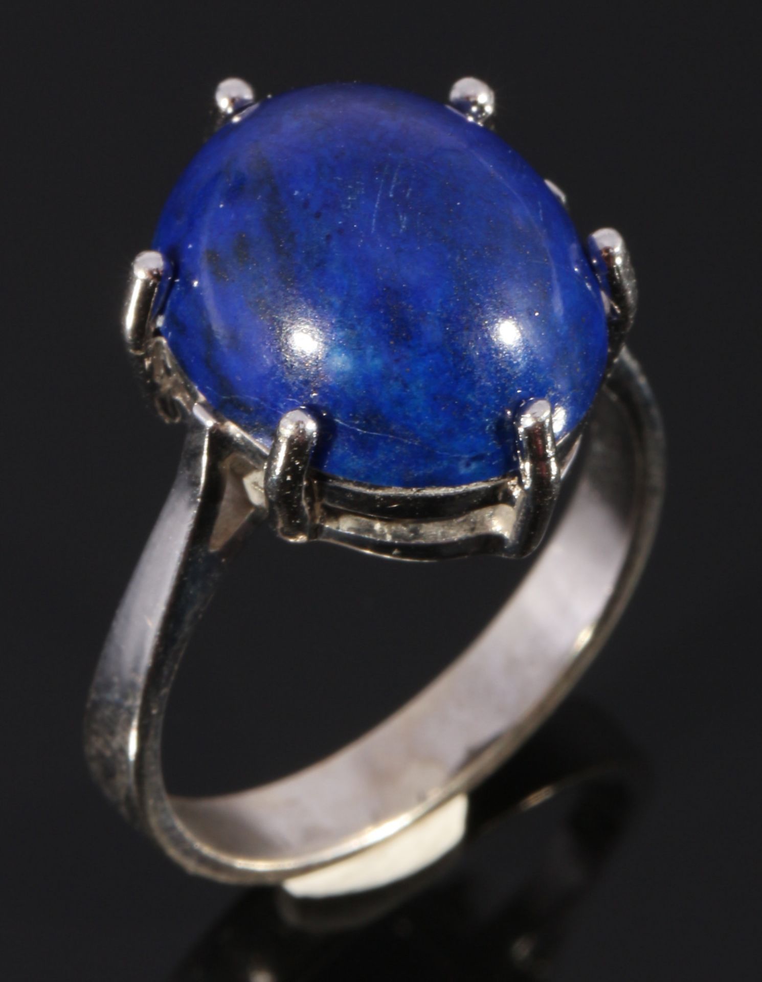 585 gold lapis lazuli ring, 14K Gold Lapislazuli Ring, - Image 3 of 4