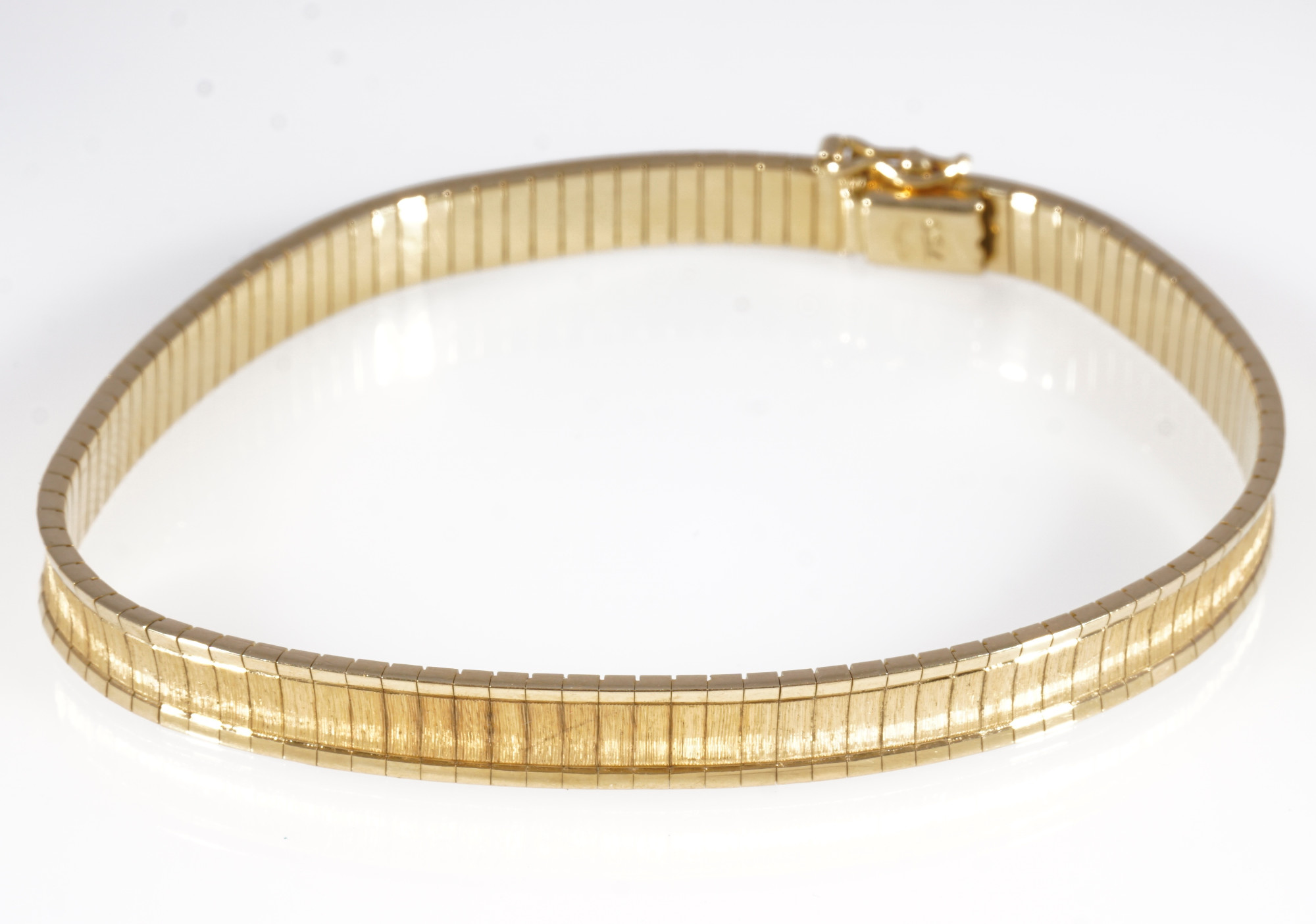 750 jewelry set - gold necklace and bracelet, 18K Gold Schmuckset - Collier und Armband, - Image 3 of 5