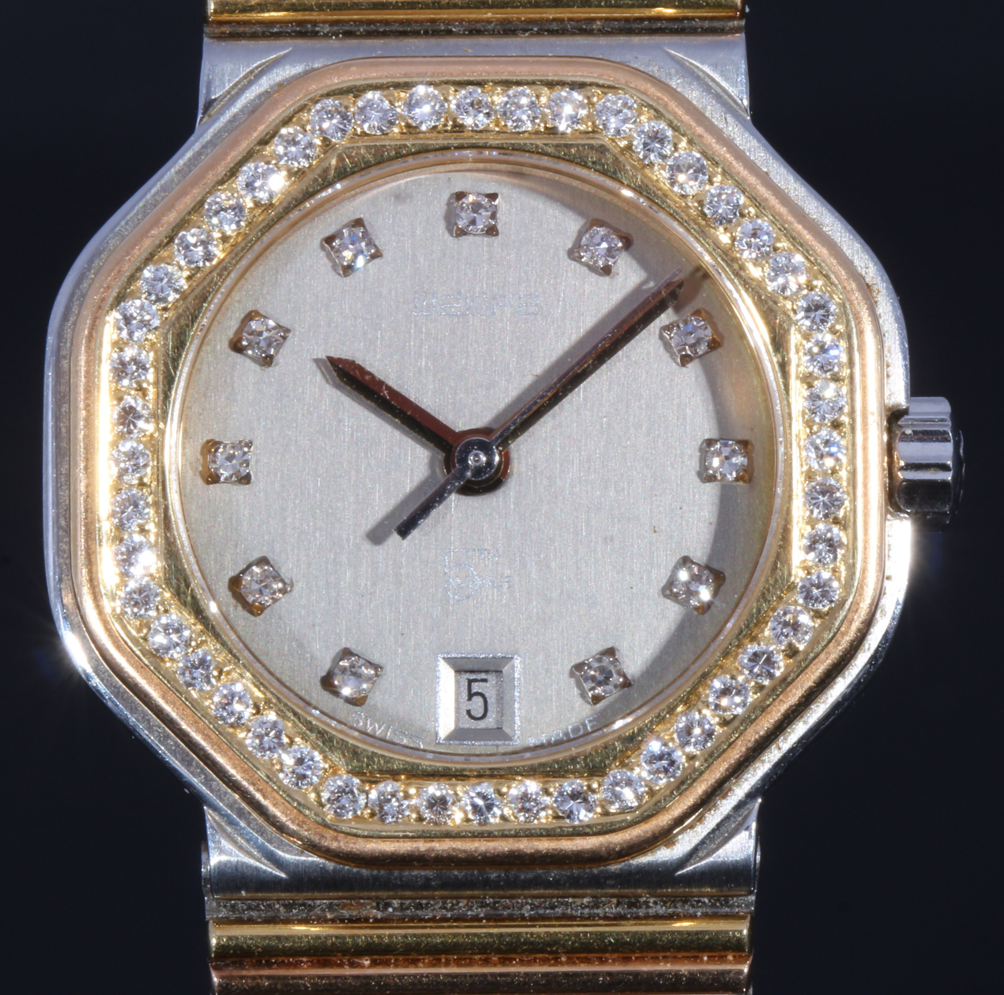 Wempe 5th Avenue ladies wrist watch with diamonds, Damen Armbanduhr mit Brillanten, - Image 2 of 5