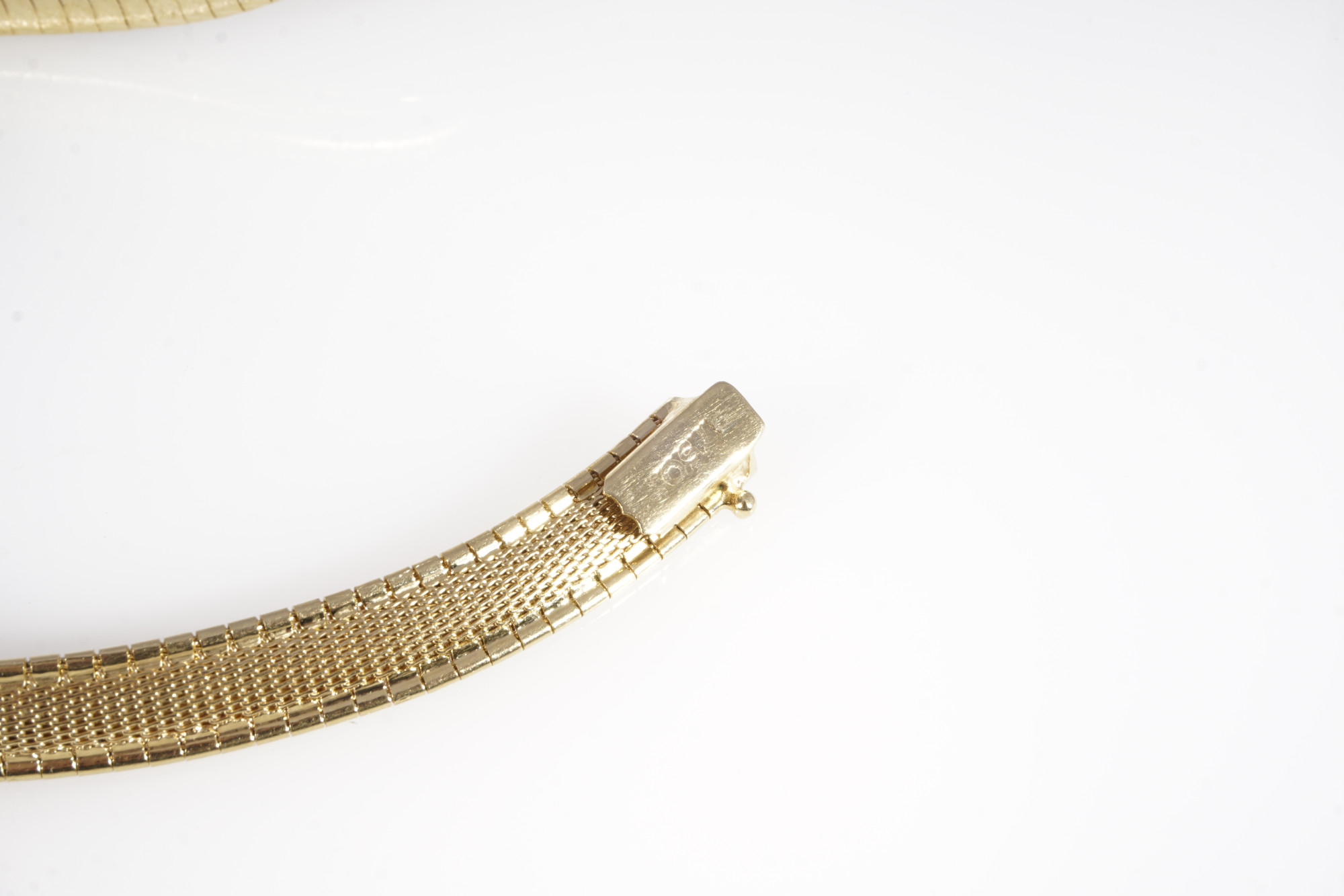 750 jewelry set - gold necklace and bracelet, 18K Gold Schmuckset - Collier und Armband, - Image 5 of 5