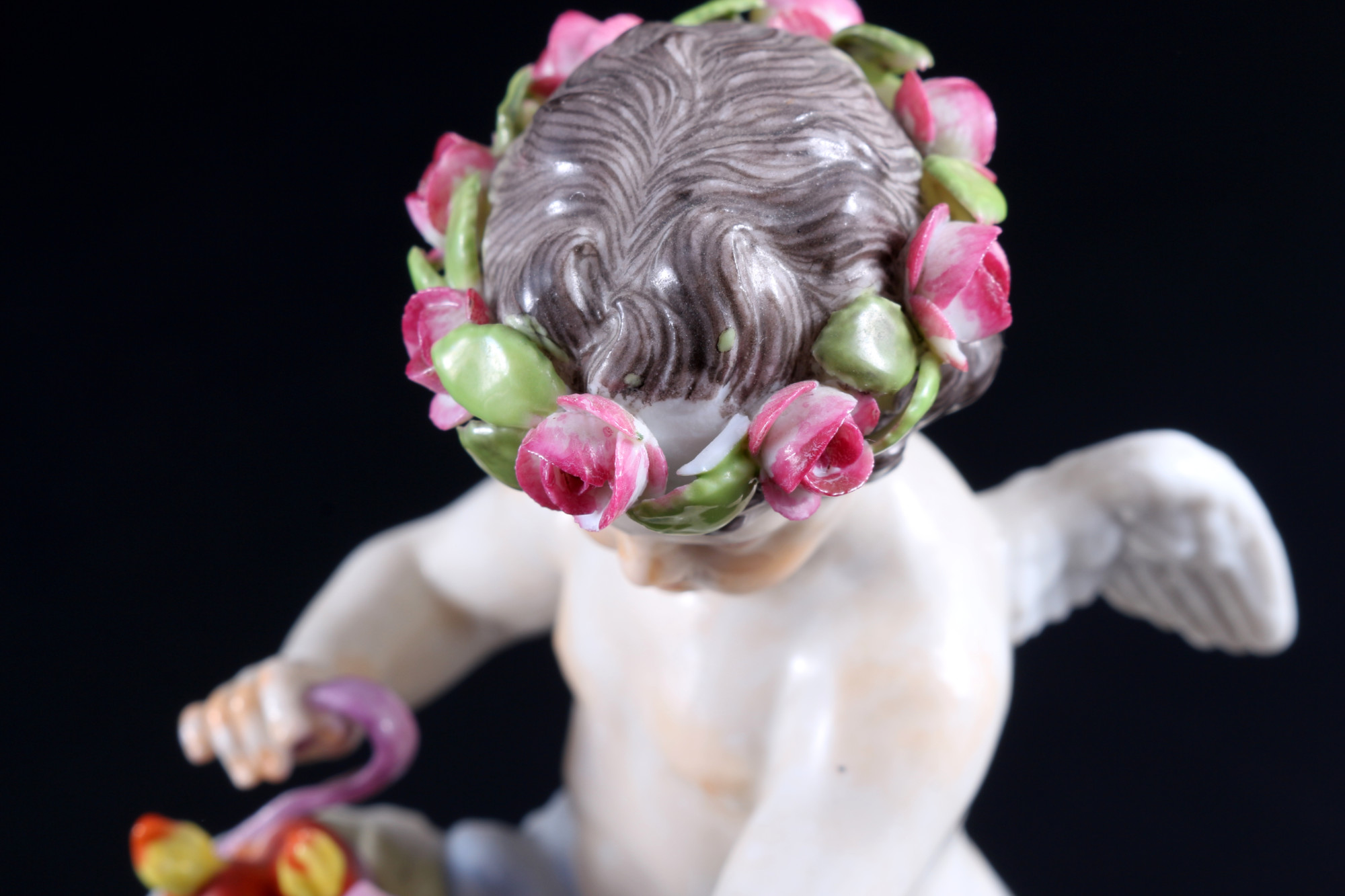 Meissen Devisenkind "Je les unis" 1.Wahl, cupid with two hearts 1st choice, - Image 6 of 6