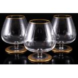 St. Louis Thistle Gold 3 Cognacschwenker, brandy snifter,