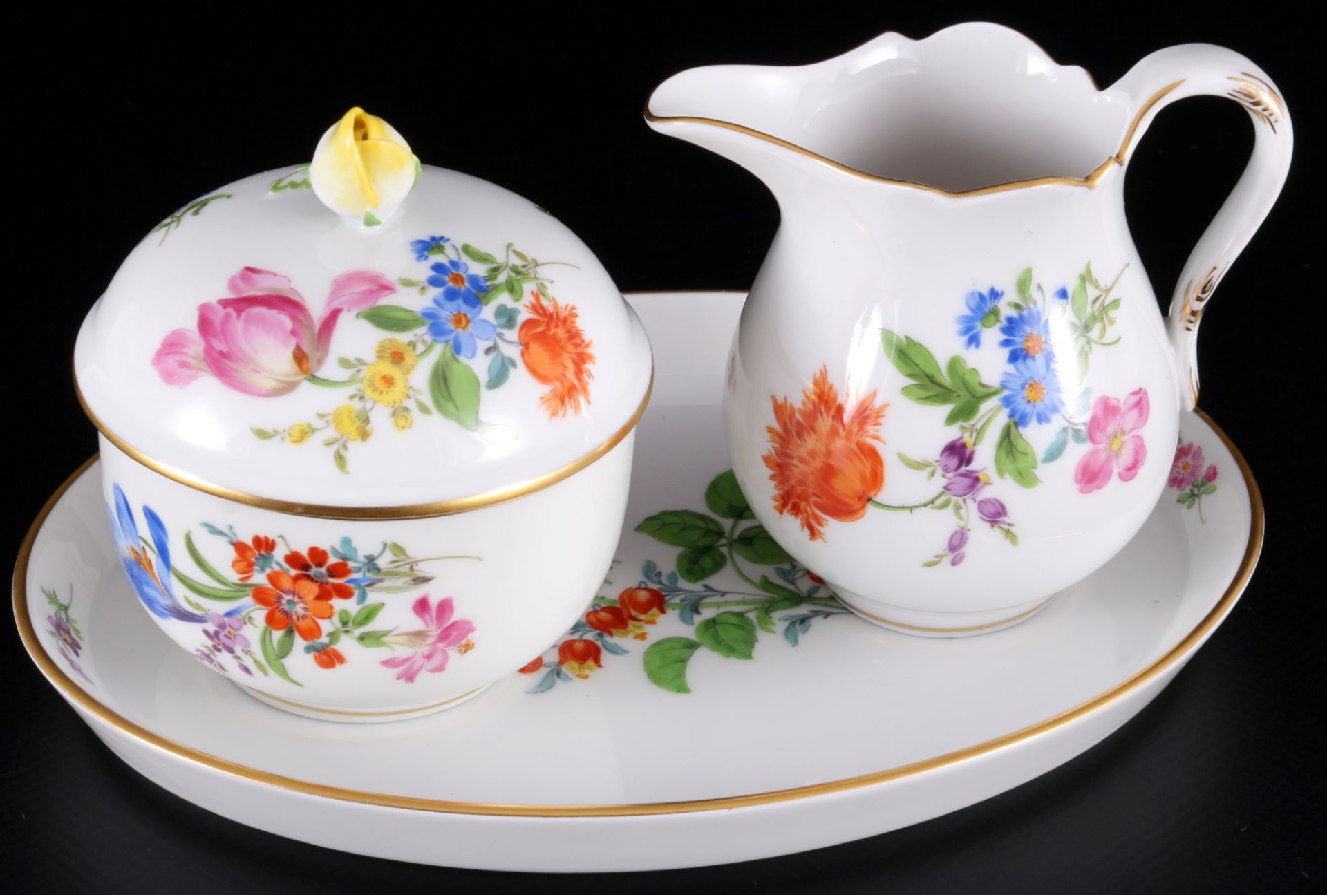 Meissen Blume Mokkaset für 8 Personen 1.Wahl, mocha coffee service for 8 pers. 1st choice, - Bild 4 aus 9