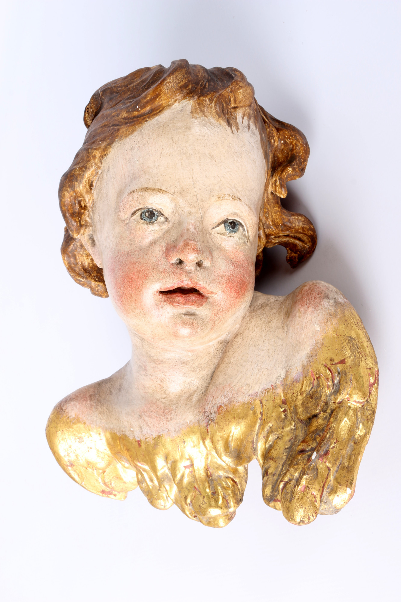 2 cherub sculptures 19th century, Putti Engel Skulpturen 19. Jahrhundert, - Image 5 of 6