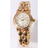 Bertolucci Pulchra 750 Gold Damen Armbanduhr mit Diamanten, 18K women's wrist watch with diamonds,