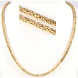 585 Gold lange Königskette / Halskette, 14K gold long king necklace,