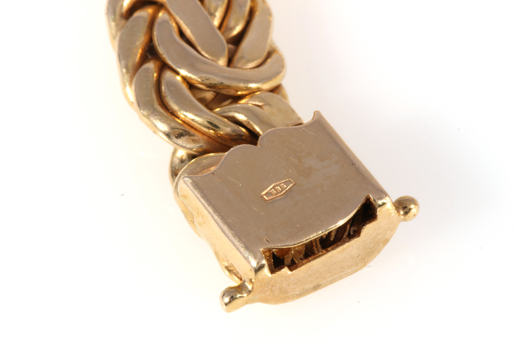 750 gold solid king bracelet, 18K Gold massives Königsarmband, - Image 5 of 5