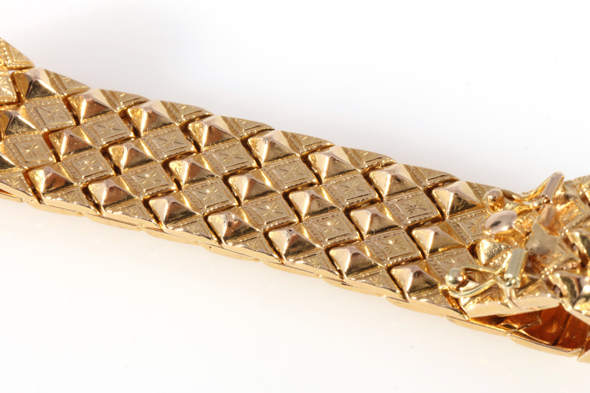 750 gold wide bracelet, 18K Gold breites Armband, - Image 5 of 5