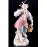 Meissen Gärtnerkind mit Weinkorb 1.Wahl, Knaufmarke, gardeners child with wine basket 1st choice,