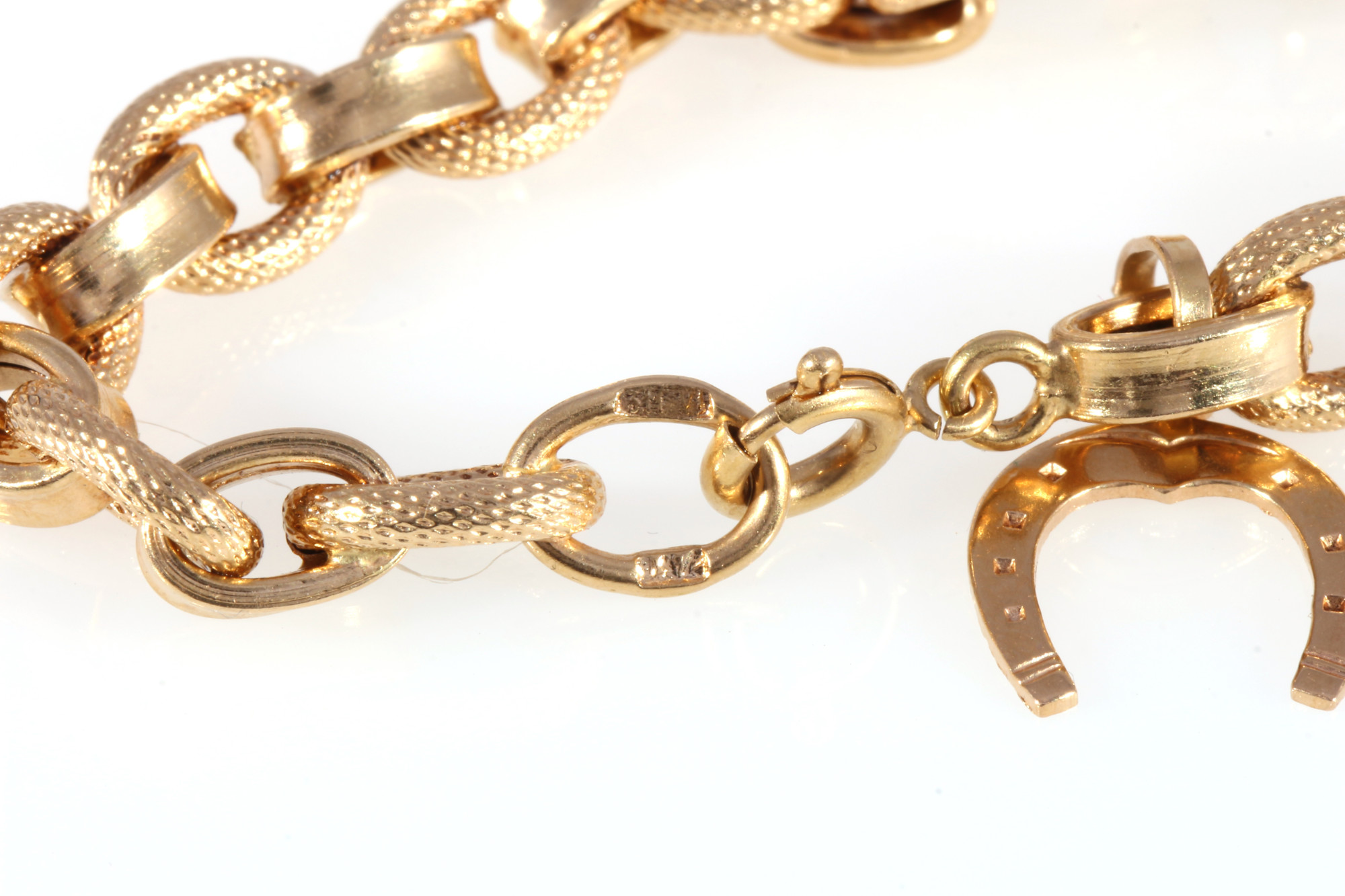 750 gold bracelet with lucky horseshoe, 18K Gold Armband mit Glückshufeisen, - Image 4 of 4