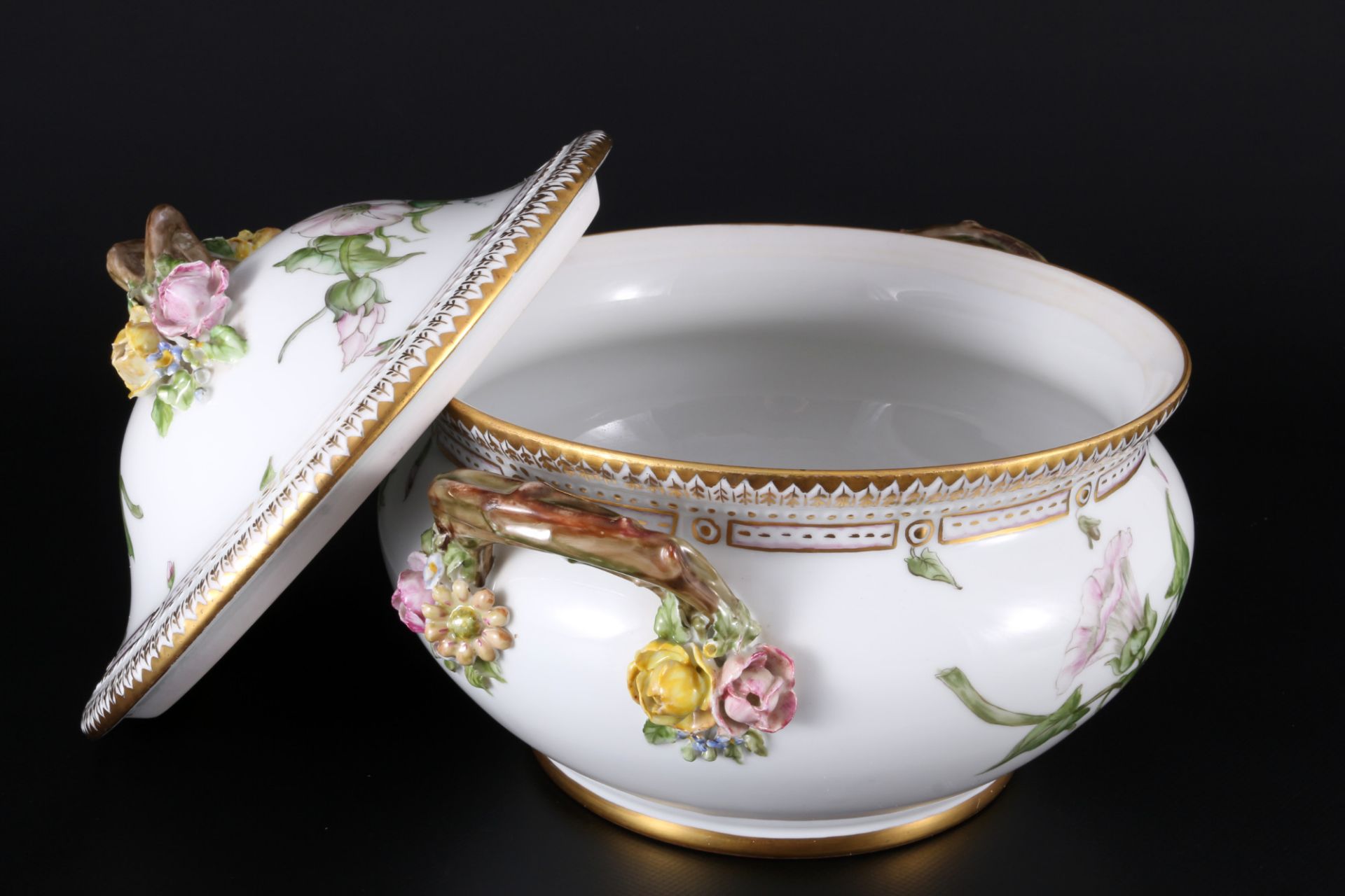 Royal Copenhagen Flora Danica große Deckelterrine 3562, large lidded tureen, - Bild 4 aus 6