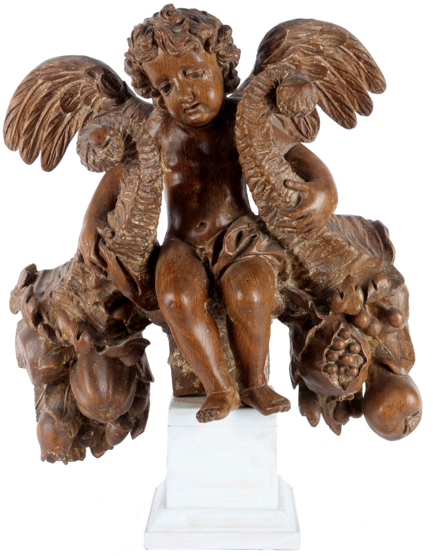 Barock große Putte Engel 18./19. Jahrhundert, baroque large cherub 18/19th century,