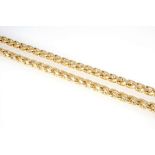 333 Gold Kordelkette / Halskette, 8K gold bracelet,