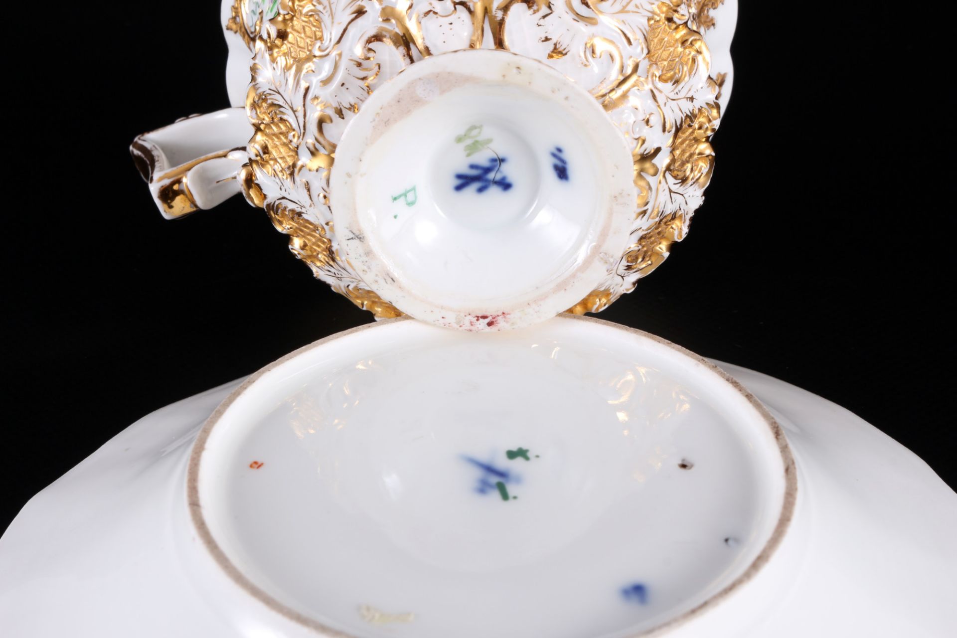 Meissen Prunktasse mit Blumendekor, 19. Jahrhundert, splendor collection cup 19th century, - Image 5 of 6