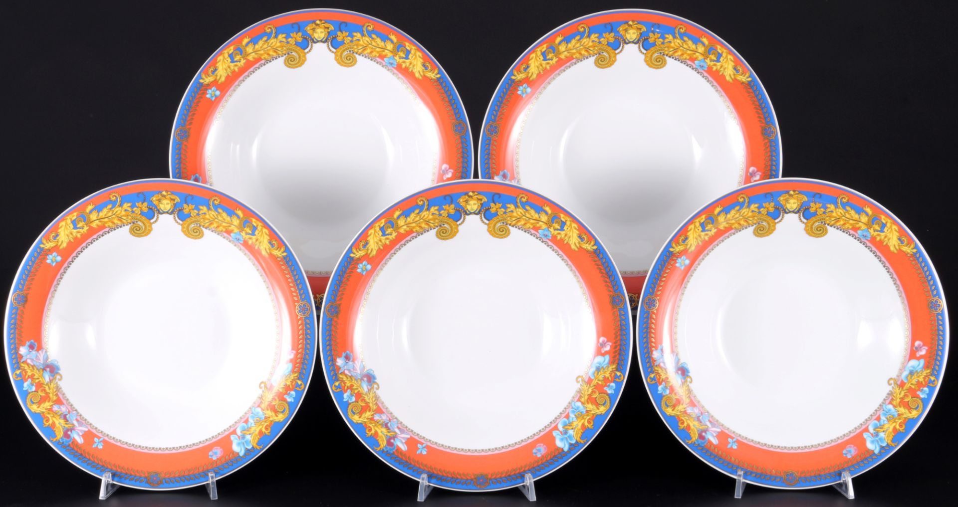 Rosenthal Ikarus Versace Primavera 5 Suppenteller, soup plates,