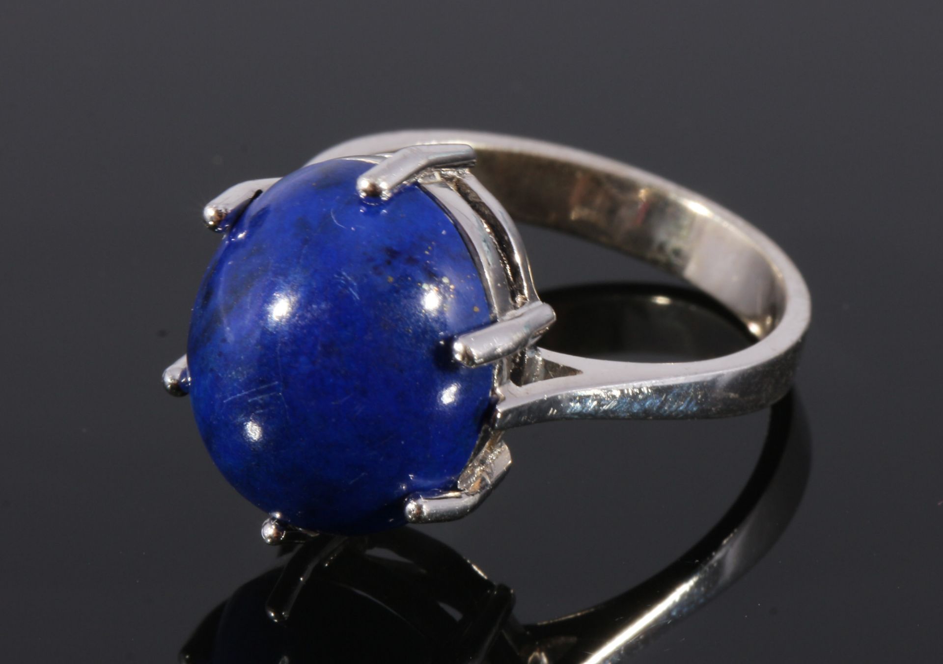 585 Gold Lapislazuli Ring, 14K gold lapis lazuli ring,