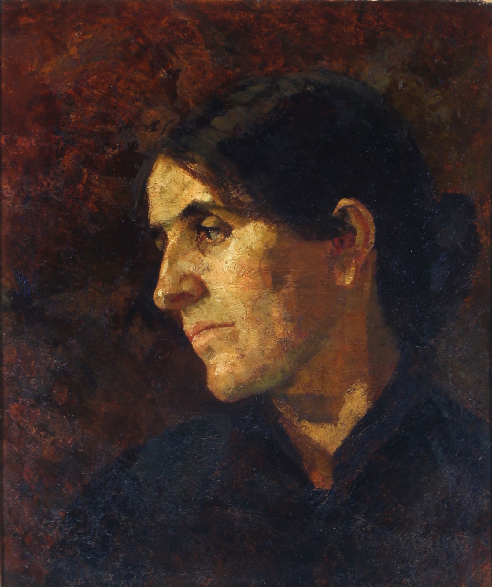 Wilhelm Trübner (1851-1917) Portrait einer Frau, portrait of a woman,