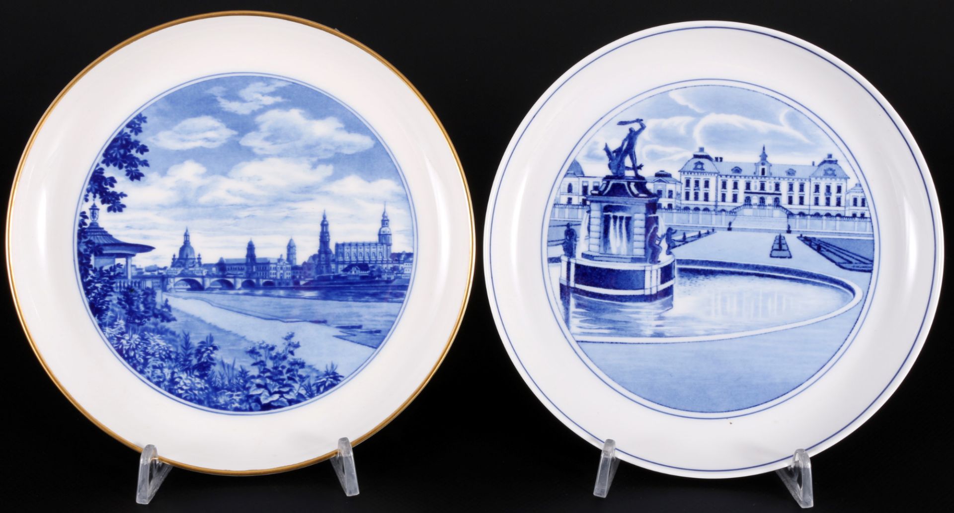 Meissen 4 Motivteller 1.Wahl, diverse Dekore, motif collection plates 1st choice, - Image 4 of 5