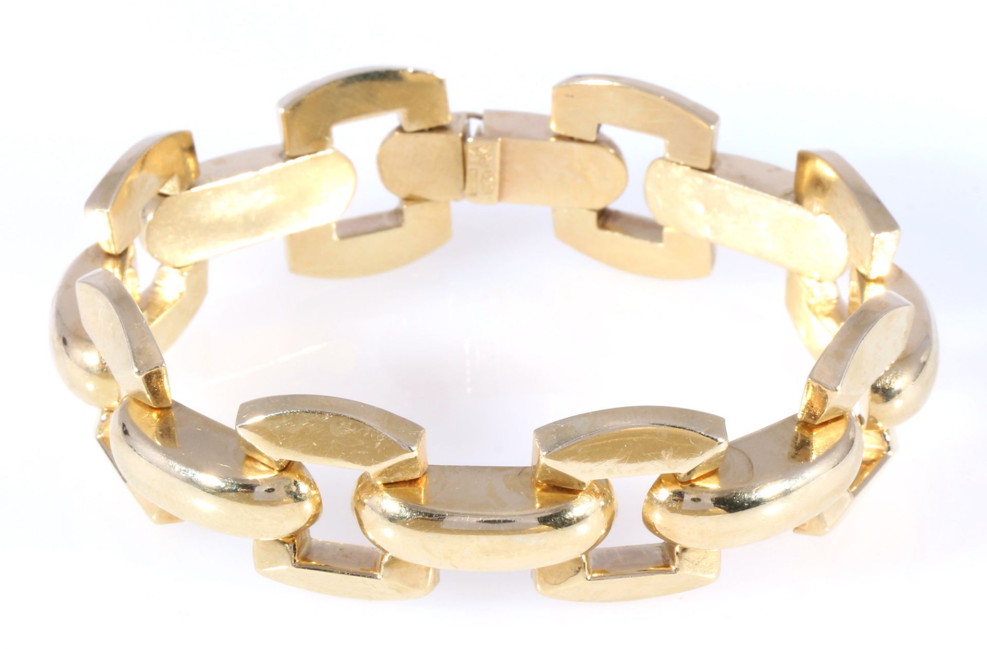 585 Gold breites Armband, 14K gold wide bracelet,