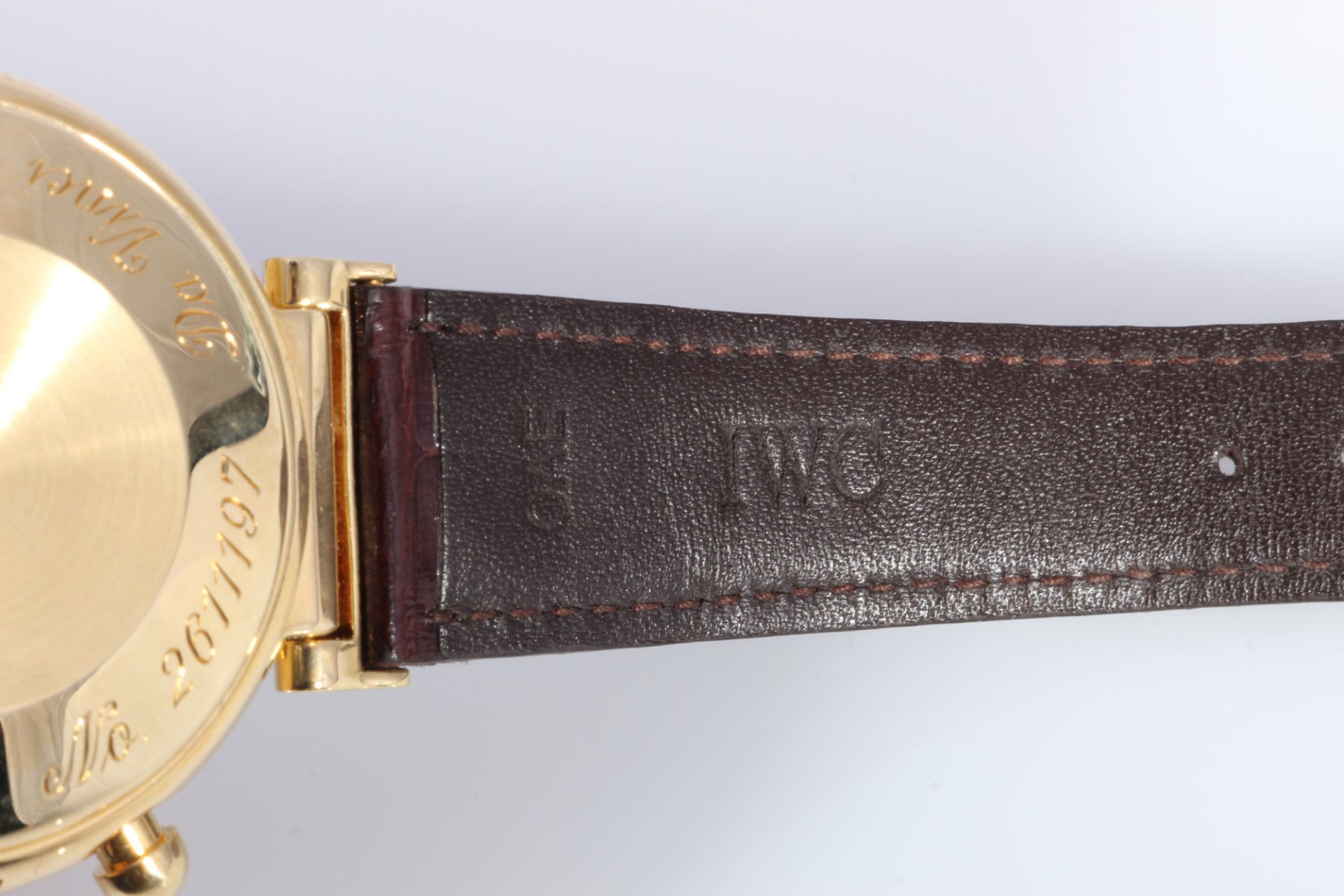 IWC Da Vinci Automatik 750 Gold Herren Armbanduhr IW3750, 18K gold men's wrist watch, - Image 9 of 11