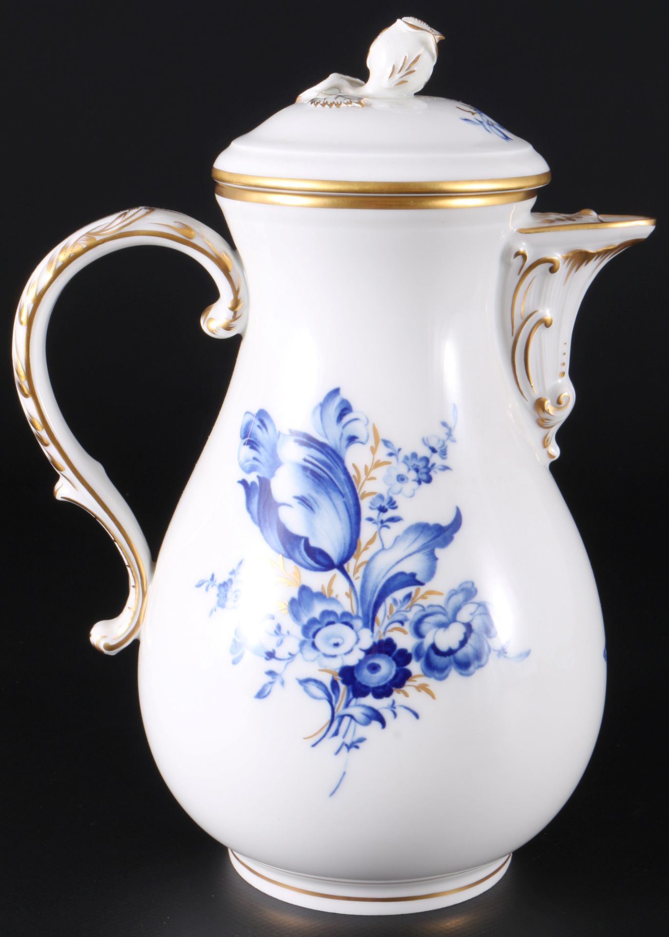 Meissen Deutsche Blume Kaffeekanne, coffee pot, - Image 3 of 4