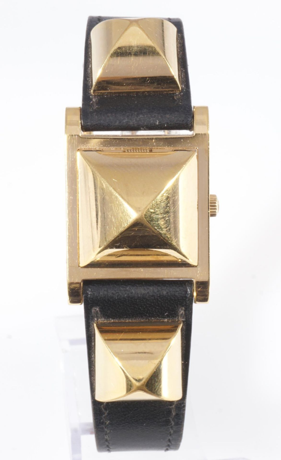 Hermes Medor Damen Armbanduhr, women's wrist watch, - Image 3 of 8