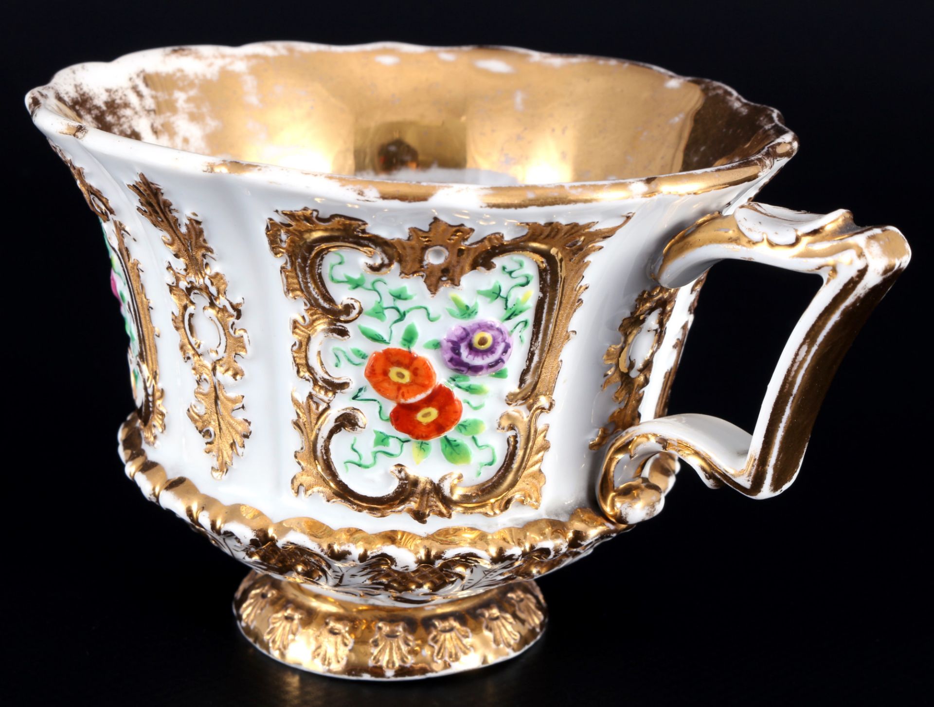 Meissen Prunktasse mit Blumendekor, 19. Jahrhundert, splendor collection cup 19th century, - Image 3 of 6