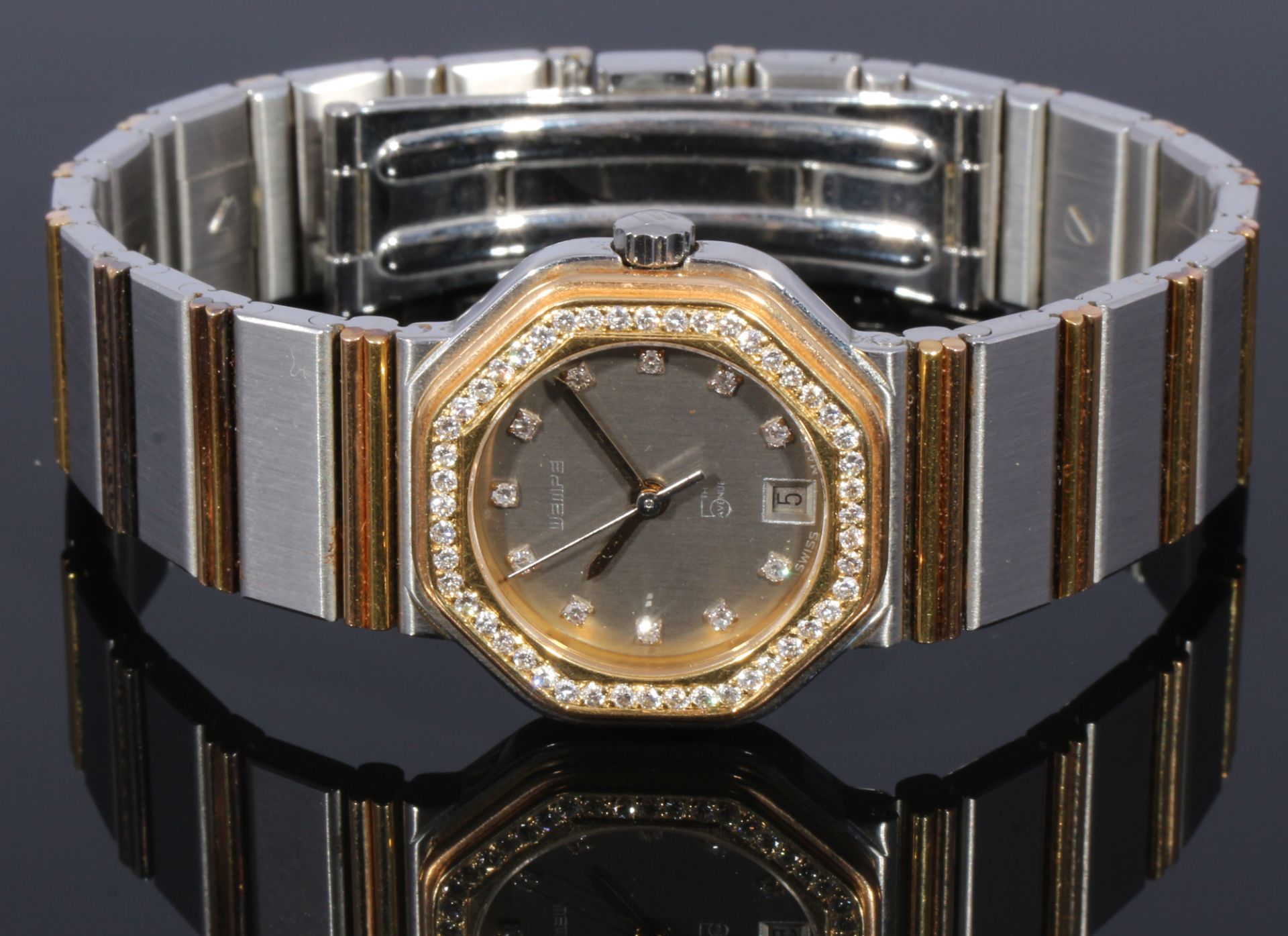 Wempe 5th Avenue Damen Armbanduhr mit Brillanten, ladies wrist watch with diamonds, - Image 3 of 5