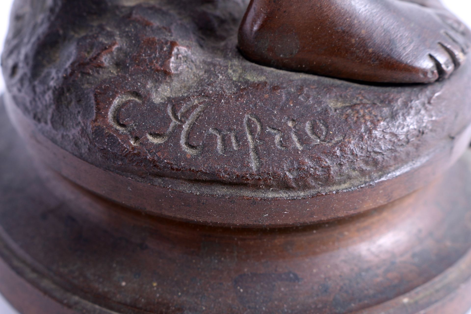 Charles Anfrie (1833-1905) Bronze La Cruche Cassée - Der zerbrochene Krug, the broken pitcher - Image 6 of 6