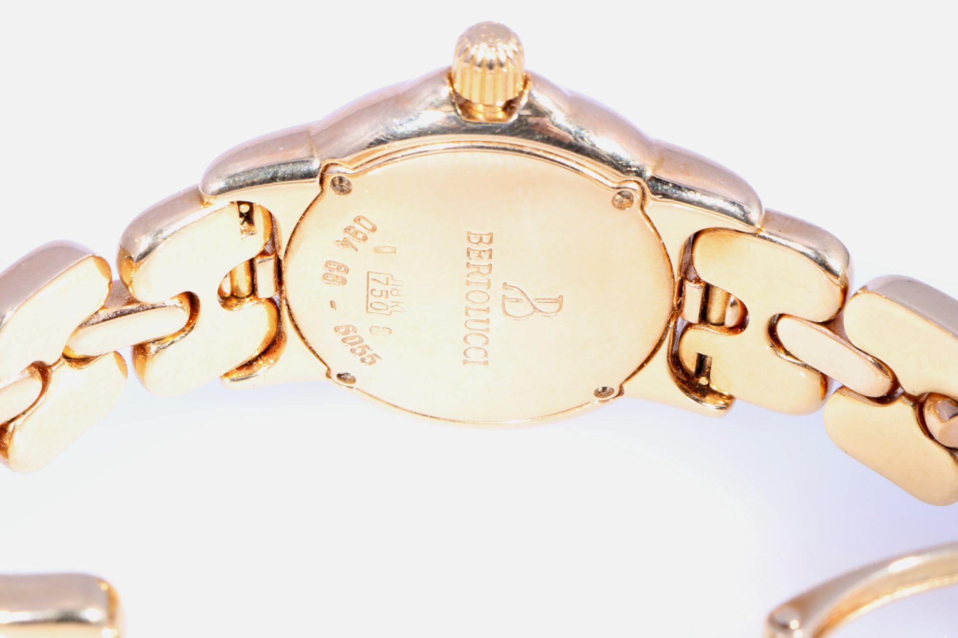 Bertolucci Pulchra 750 Gold Damen Armbanduhr mit Diamanten, 18K women's wrist watch with diamonds, - Image 7 of 9