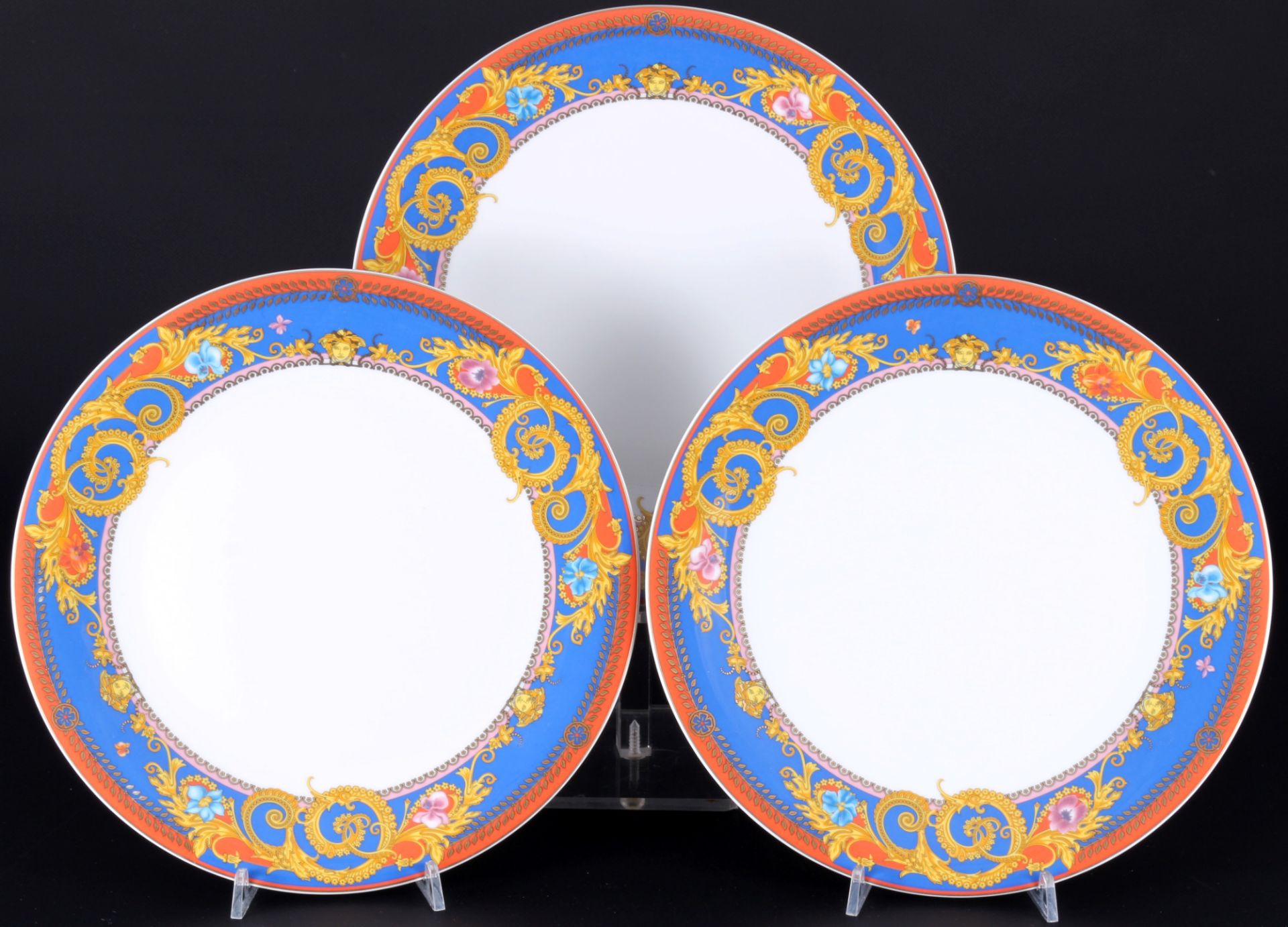 Rosenthal Ikarus Versace Primavera 3 Speiseteller, dinner plates,