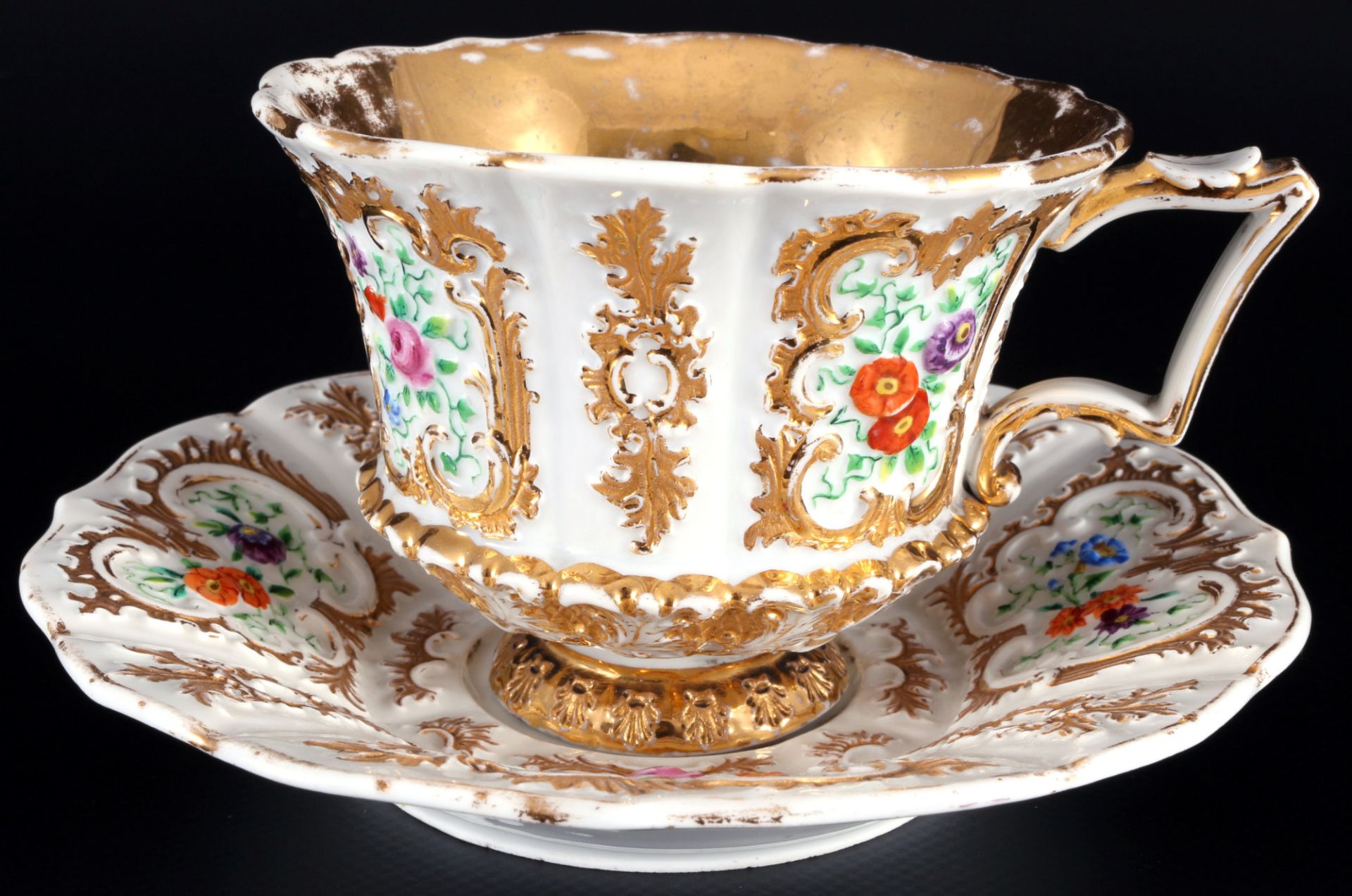 Meissen Prunktasse mit Blumendekor, 19. Jahrhundert, splendor collection cup 19th century, - Bild 2 aus 6