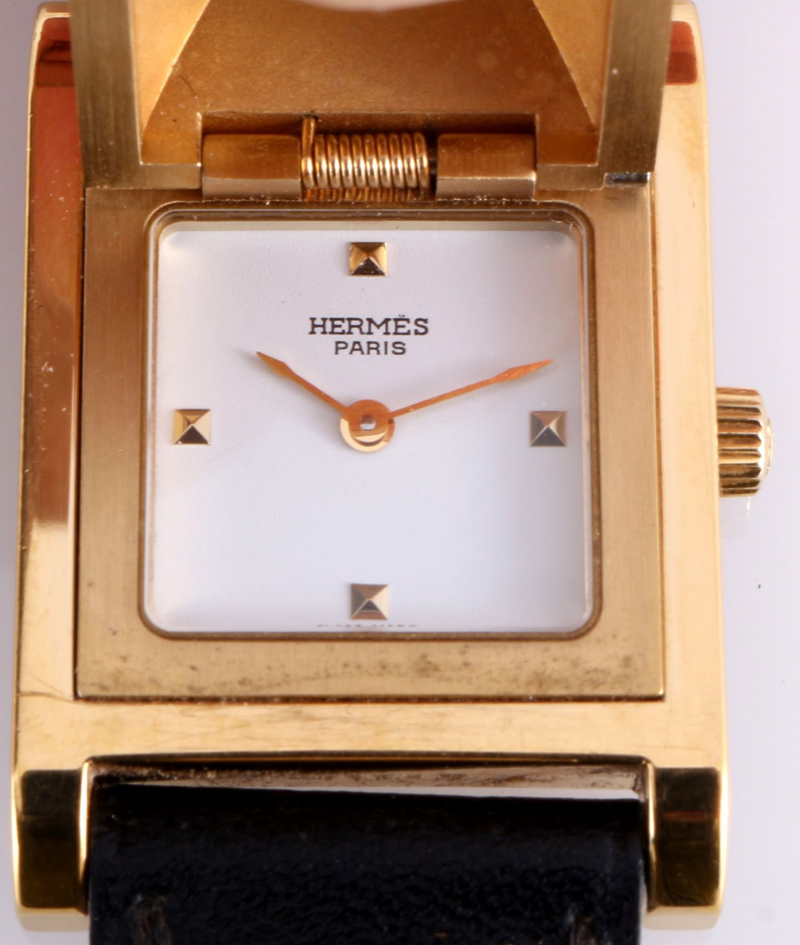 Hermes Medor Damen Armbanduhr, women's wrist watch, - Image 2 of 8