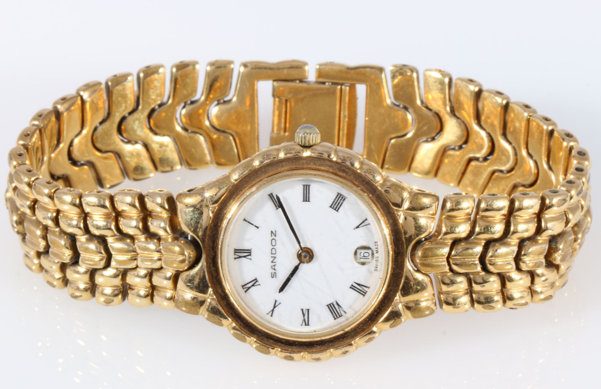 Sandoz Damen Armbanduhr, women's wrist watch, - Image 3 of 4
