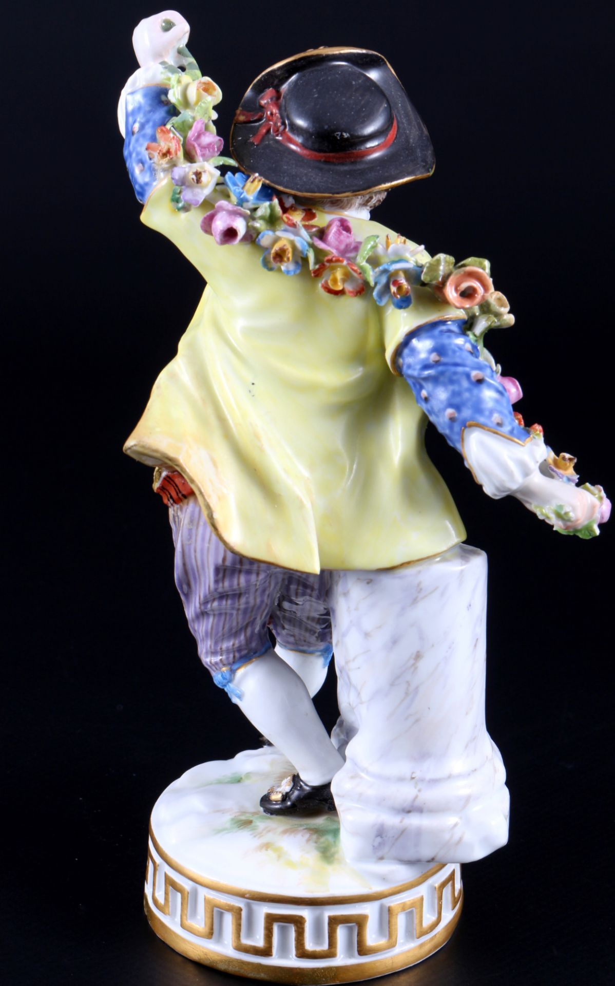 Meissen Gärtner mit Girlande 1.Wahl, Knaufmarke, gardener with garland 1st choice, - Image 3 of 7