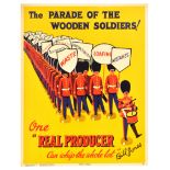 Propaganda Poster Bill Jones Parade of Wooden Soldiers Work Motivation