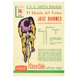 Sport Poster Jose Biarnes Cycling Trophy Coca Cola