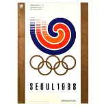 Sport Poster Seoul 1988 Olympic Games South Korea Spiral