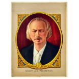 Propaganda Poster Ignacy Jan Paderewski Poland Prime Minister