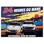 Sport Poster 24 Heures Du Mans 1980 Car Racing Porsche BMW